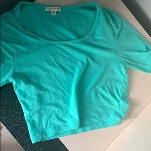Turquoise crop top